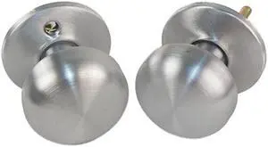 Progressive, K6220/26D, Satin Chrome Knob / Rose Assembly Kit Thru Bolted, Replacement K9220 For Marks Mortise 22AC Knobs, Iron Gate Door Lock