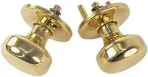 Progressive, K6220/3, Solid Brass Knob / Rose Assembly Kit Thru Bolted, Replacement K9220 For Marks Mortise 22AC Knobs, Iron Gate Door Lock