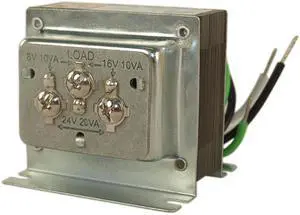 Lee Electric, 592, Hardwired Class 2 Heavy Duty Transformer 8 - 16 - 24 VAC Power Supply For Multiple Bells