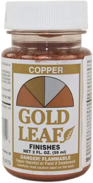 Sheffield Gold Leaf Copper High Gloss Metallic 2 Fl Oz Hobby Paint 1715