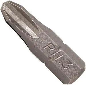 Tuff Stuff PH3100 1" Long Phillips Insert Bit Tip #3