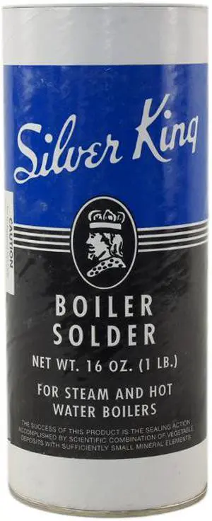Silver King, SKBS, 16 OZ (1 LB), BOILER SOLDER For Steam And Hot Water Boilers