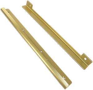 Progressive, DG13MORTGP, Gold, 1" x 1" x 13" Long, Centered Mortise Cut Out Jimmy Bar - Door Guardian For In Swinging Doors
