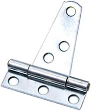 Tuff Stuff 86252 Zinc Plated Standard Duty 2" T-Hinges (1 Pair)