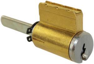 Ilco 15395SC-26D Satin Chrome US26D Solid Brass Replacement Key-In-Knob / Lever Cylinder Lock With Schlage SC1 Keyway