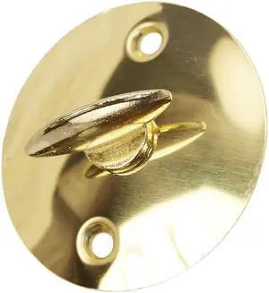 Progressive 77/3 Brass US3 Solid Brass Round Plate With Thumb Turn