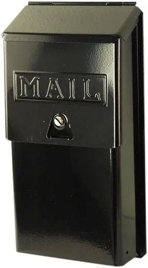 Tuff Stuff, 2015, Black Enamel Metal Vertical Mailbox, With Security Keylock Key Lock