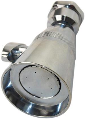 Aqua Plumb C0202 Chrome Plated Adjustable Spray Shower Head With A 1-3/4" Face Size