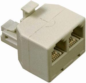 CONECT IT 20-502 Ivory Modular Duplex Phone Jack Plug