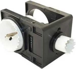 Tuff Stuff, 90004, Bi Metal Hole Saw Door Lock Installation Kit for Metal & Wood Doors with Guide