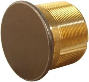 Ilco 7160DC-46 Duranodic Solid Brass Replacement 1" Dummy Mortise Cylinder Lock