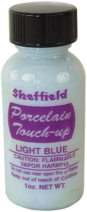 Sheffield, 1888, 1 OZ Bottle, Light Blue, Porcelain Touch Up Paint, For Porcelain Surfaces