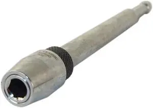 Ivy Classic 45637 Nickel Plated 1/4" x 6" Long Rapid Reload Power Bit Holder