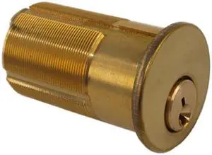 Maxtech B2SC1-03 Polished Brass US3 Solid Brass Replacement 2" Mortise Cylinder Lock With Schlage SC1 Keyway