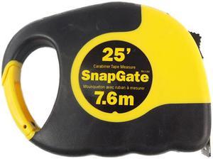 SnapGate, 00105, 25' Carabiner Tape Measure, Easy Grip Rubberized