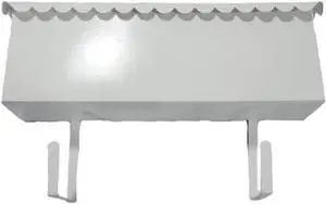 Tuff Stuff, 2032, White Enamel Metal Large Capacity Horizontal Mailbox, No Lock