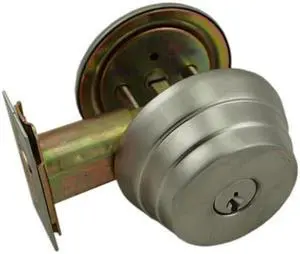 Maxtech, 1016A-26 , Satin Chrome US26D, Single Cylinder Heavy Duty Deadbolt With Thumb Turn, Schlage SC1 KEYWAY