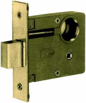 Marks, 3/3, Series 3 Mortise Armored Deadlock Body Brass 2-3/4" BackSet Polished Brass US3