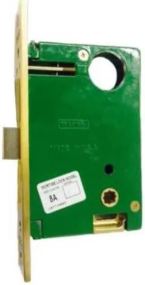 Marks 8DW/3, 8 Series Grade 2 for Handlesets Design, Polished Brass, Right Hand, Vestibule Function Lock Set, Sectional Mortise Always Locked Storeroom Latch Only Lockset Body Only