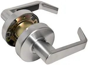 Em-D-Kay TSSL20026 Satin Chrome US26D Passage Hall & Closet Grade 2 Commercial Cylindrical ADA Angled Lever Lockset