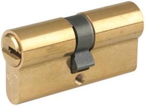 Mul-T-Lock E33C33D-05 Euro Profile Double Cylinder Brass US05 With Interior Turn Knob And High Security 006 Keyway