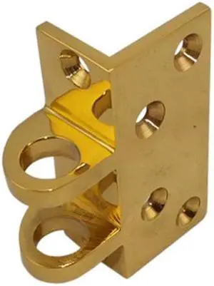 Progressive, 1776AS/3, Polished Brass (US3), Like Segal, Angle Strike Only Replacement For Any Solid Jimmy Proof Lock