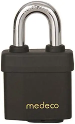 Medeco 54-51500-00 54 System Series All Weather 5/16" x 1-1/8" Padlock With High Security 00 Original Keyway