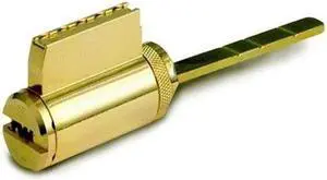 Mul-T-Lock KIDSHD-05-006 Bright Brass US3 A Replacement For Schlage Double Cylinder Deadbolts With High Security 006 Keyway (2 Cylinders Per Order)