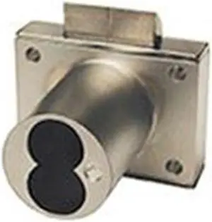 Olympus 72V-26D Satin Chrome US26D Cabinet Drawer Spring Latch Lock For Best compatible 6 or 7 Pin SFIC Cores (Core Sold Seperately)