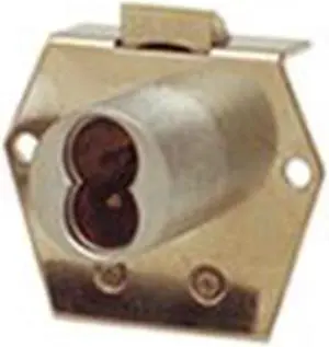 Olympus 725RL-26D (Like Best 5L) Satin Chrome US26D Garde 1 Cabinet Latch Door Rim Mount Lock For Best compatible 6 or 7 Pin SFIC Cores (Core Sold Seperately)