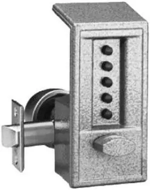 Simplex 6218-86 Gray Mechanical Pushbutton Combination Lock With 2-3/8" Backset (NO KEY)