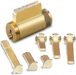 Ilco 15995FA-04 Satin Brass US4 Solid Brass Replacement Key-In-Deadbolt Cylinder Lock With Segal SE1 Keyway