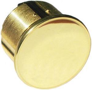 Ilco 7160DC-03 Polished Brass US3 Solid Brass Replacement 1" Dummy Mortise Cylinder Lock