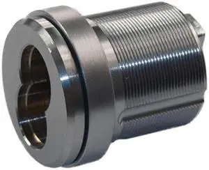 Ilco R28107-1-26D Satin Chrome Interchangeable Small Format 7 Pin Thin Head IC Core Mortise Housing With Adams Rite Cam (CORE SOLD SEPARATELY)
