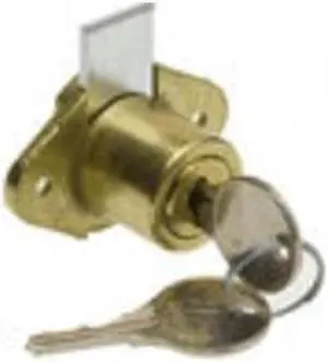 Ilco 1702-04 Brass 7/8" Mail And Letter Box Surface Mounted Vertical Deadbolt Lock