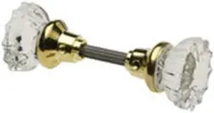 Ilco AG30 Clear Acrylic Replacement Knobs That Looks Like Crystal Glass With Square Spindle Drive And Set Screws