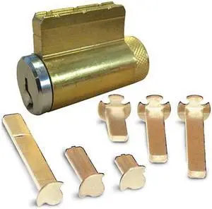 Ilco 15995YA-26D Satin Chrome US26D Solid Brass Replacement Key-In-Deadbolt Cylinder Lock With Yale YA1 Keyway