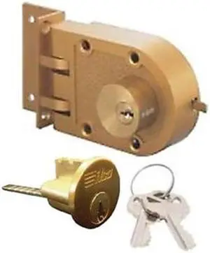 Ilco 535-53-51 Double Cylinder Jimmy Proof Deadbolt With Angle Strike And Kwikset KW1 Keyway