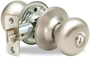 Yale 780H-619 Satin Nickel US15 Horizon Heavy Duty Storeroom Knob And Rosettes For Doors 1-3/8" To 1-3/4" With Kwikset Keyway