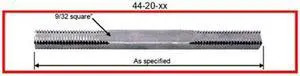 Progressive 44-20-4 Straight Steel Spindle 9/32" Square x 4" Long 20 TPI