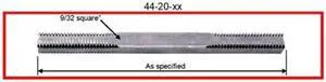Progressive 45-20-5 Straight Steel Spindle 9/32" Square x 5" Long 20 TPI