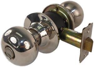 Marks 110LC-32D Combo Finish Satin / Polished Stainless Steel Grade 2 Privacy Bed And Bath Heavy Duty Cylindrical Knob Lockset