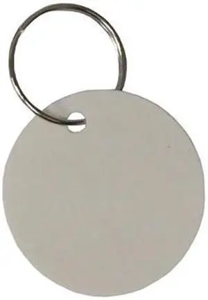 Em-D-Kay IN-TAGS EMT300 1-1/4" Diameter Round Indestructo Key Tags With Metal Ring - 50 Tags
