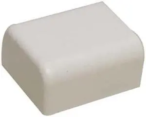 Premiere Raceway Wire Hider FEC-72414 1" White End Cap For Molding Self Adhesive