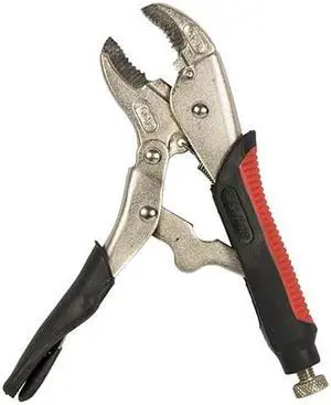 Tuff Stuff 53442 7" Curved Jaw Locking Pliers With Double Grip Handle