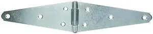 Tuff Stuff 86326 Zinc Plated 6" Extra Heavy Duty Strap Hinge With Screws (1 Per Card)