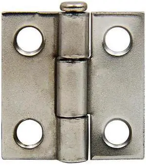 Tuff Stuff 86710DC Dull Chrome 1" Loose Pin Utility Hinge With Screws (1 Hinge)