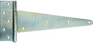 Tuff Stuff 86212BK Zinc Plated Extra Heavy Duty 12" T-Hinges (1 Pair)