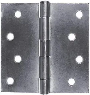 Tuff Stuff 86135DC Dull Chrome 3-1/2" x 3-1/2" Butt Hinges With Screws (1 Pair)