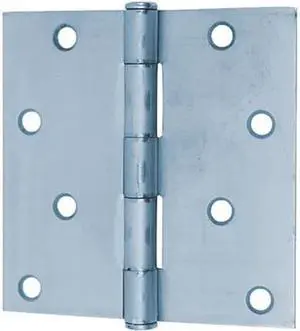 Tuff Stuff 86130DC Dull Chrome 3" x 3" Butt Hinges With Screws (1 Pair)